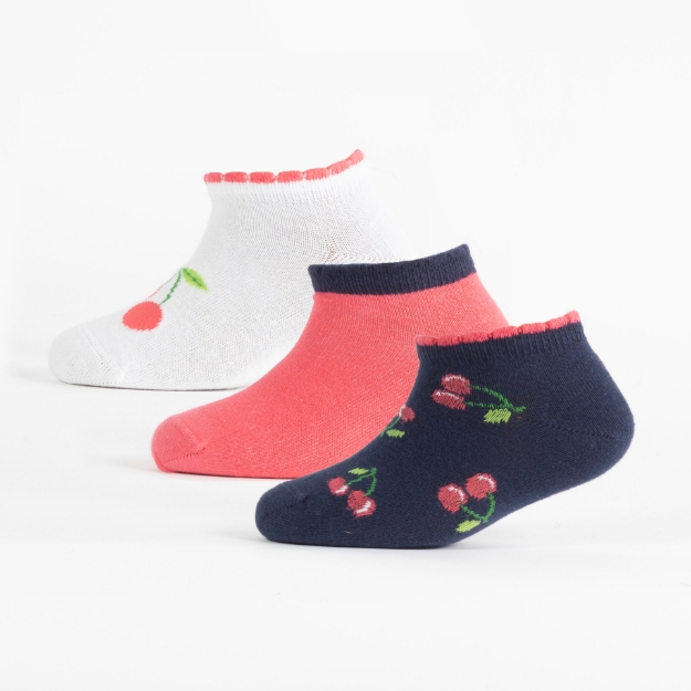 TRIPPE ANKELSOKKER 3 PAR Assortert 27-30