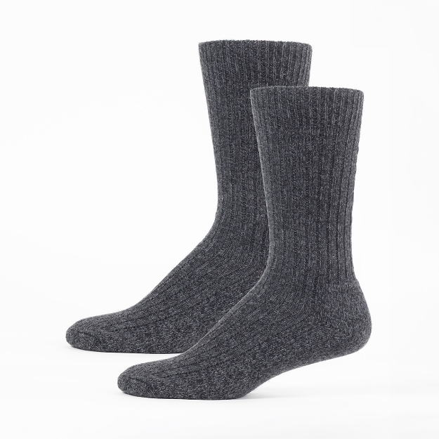 SAMUEL SOKKER 2 PAR Mørk grå 43-45