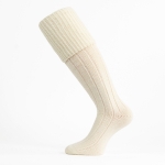 HARDANGER KNESTRØMPER Ullhvit 41-45